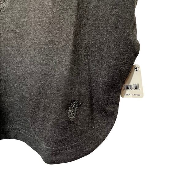 Free People Movement All Day Reversible Short Sleeve Tee Size S Gray Cropped NEW - Picture 6 of 9
